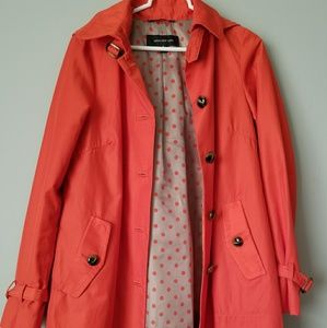 Orange Jones NY rain coat